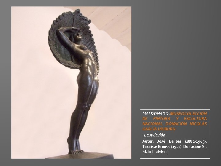 MALDONADO. MUSEO COLECCIÓN DE PINTURA Y ESCULTURA NACIONAL DONACIÓN NICOLÁS GARCÍA URIBURU. "La Aviación“ MALDONADO. MUSEO COLECCIÓN DE PINTURA Y ESCULTURA NACIONAL DONACIÓN NICOLÁS GARCÍA URIBURU. "La Aviación“