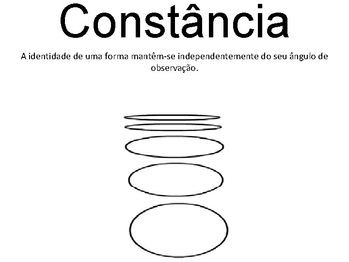 Constância A identidade de uma forma mantêm-se independentemente do seu ângulo de observação. 