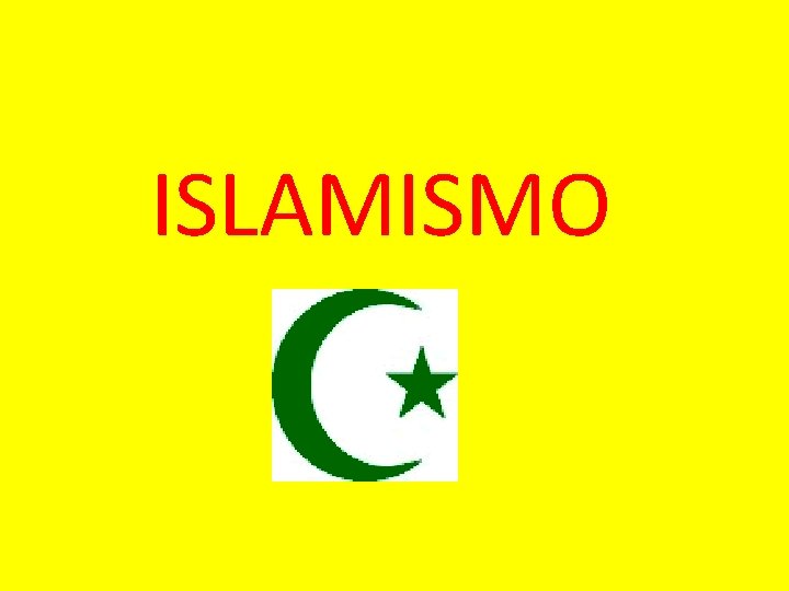 ISLAMISMO 