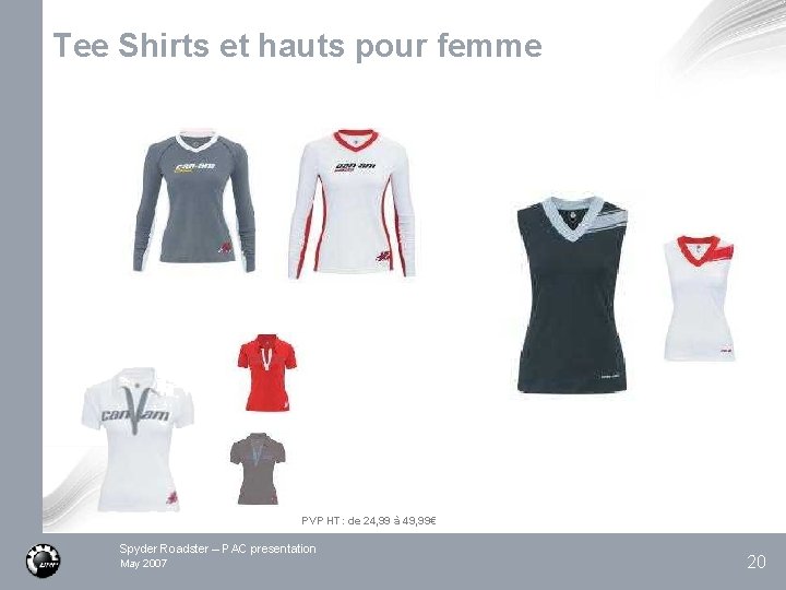 Tee Shirts et hauts pour femme PVP HT: de 24, 99 à 49, 99€