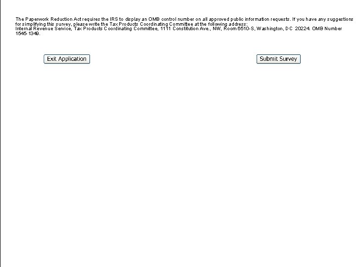 Proposal Control Number Mod IEIN Reject Survey Proposal Cannot Provide EIN