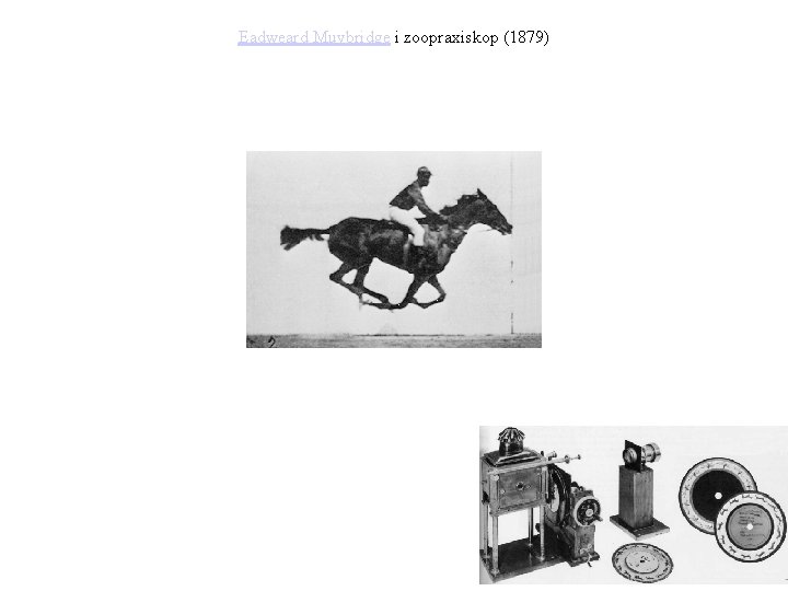 Eadweard Muybridge i zoopraxiskop (1879) 