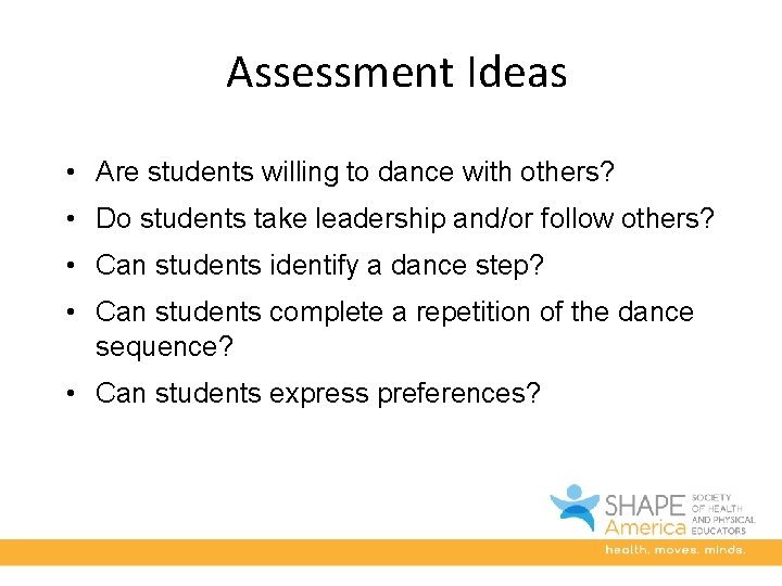 Dance in the Elementary Physical Education Curriculum Learning