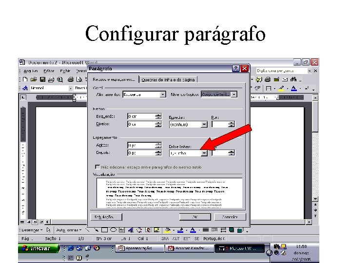 Configurar parágrafo 