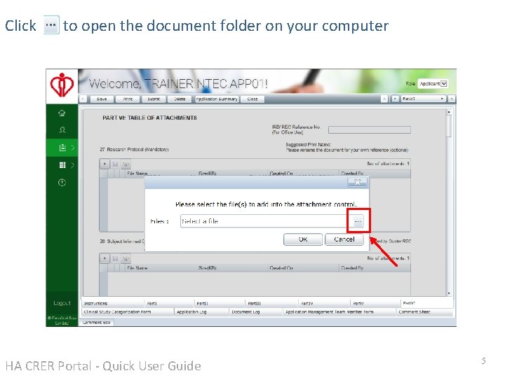 Click to open the document folder on your computer HA CRER Portal - Quick Click to open the document folder on your computer HA CRER Portal - Quick
