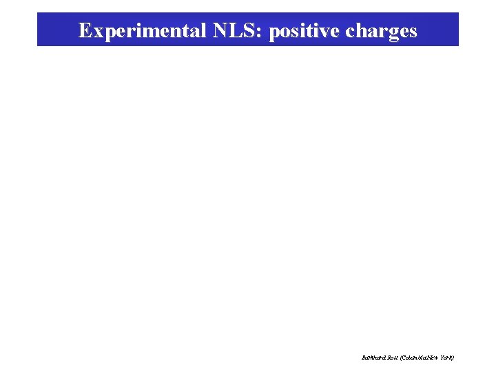 Experimental NLS: positive charges Burkhard Rost (Columbia New York) 