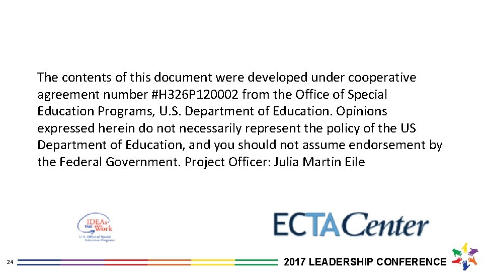 The contents of this document were developed under cooperative agreement number #H 326 P