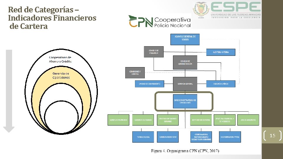 Red de Categorías – Indicadores Financieros de Cartera 15 