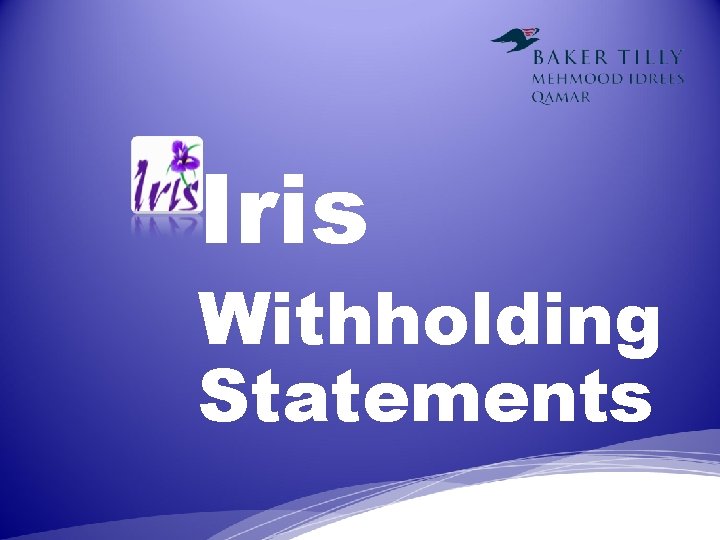 Iris Withholding Statements 