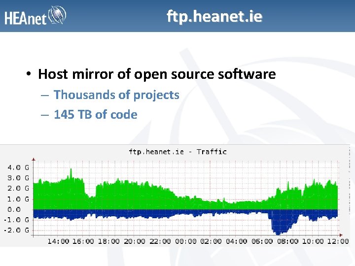 ftp. heanet. ie • Host mirror of open source software – Thousands of projects