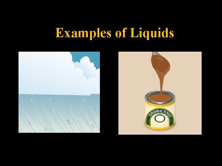 Examples of Liquids Examples of Liquids