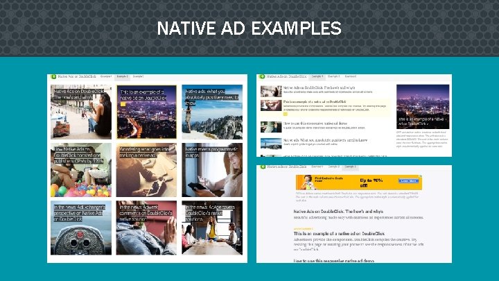 NATIVE AD EXAMPLES 