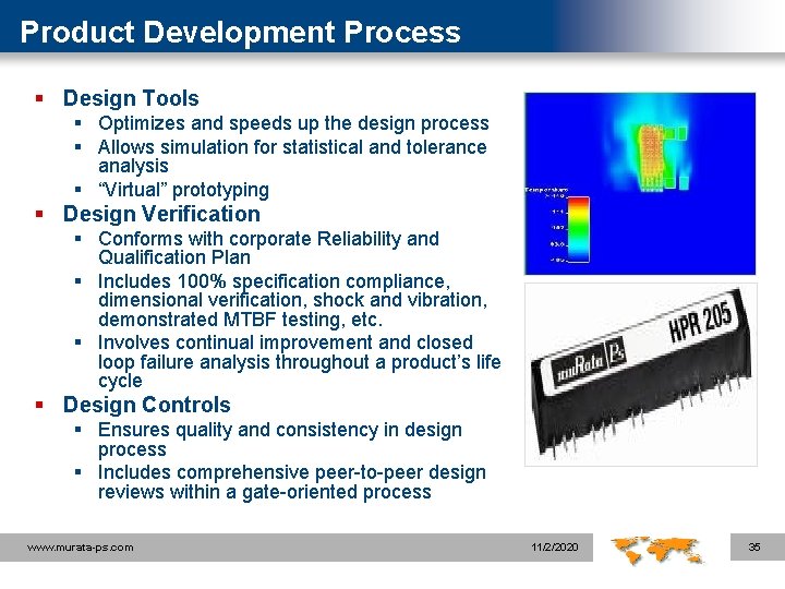Product Development Process § Design Tools § Optimizes and speeds up the design process