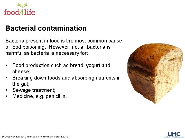 Bacterial contamination Bacteria present in food is the most common cause of food poisoning.