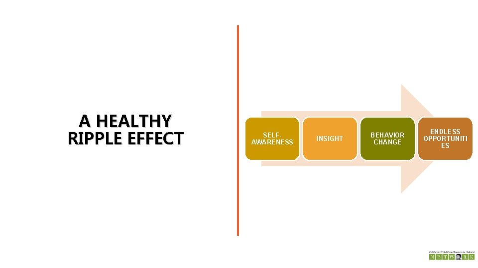 A HEALTHY RIPPLE EFFECT SELFAWARENESS INSIGHT BEHAVIOR CHANGE ENDLESS OPPORTUNITI ES 