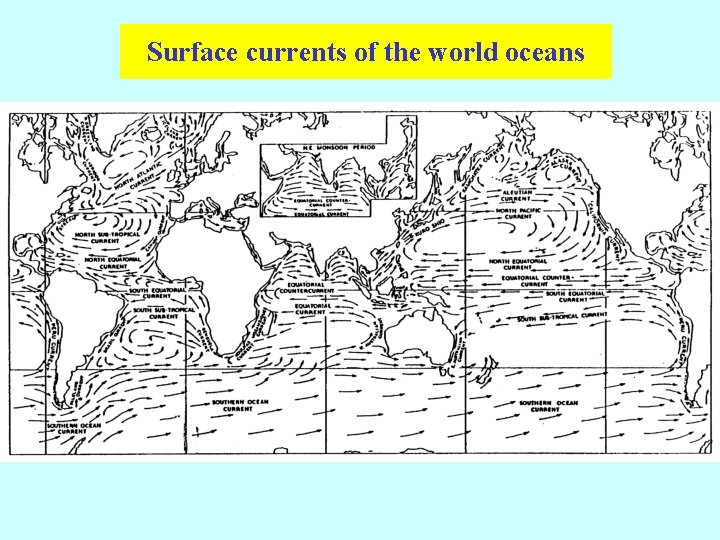 Surface currents of the world oceans 