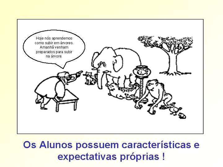 Hoje nós aprendemos como subir em árvores. Amanhã venham preparados para subir na árvore. Hoje nós aprendemos como subir em árvores. Amanhã venham preparados para subir na árvore.