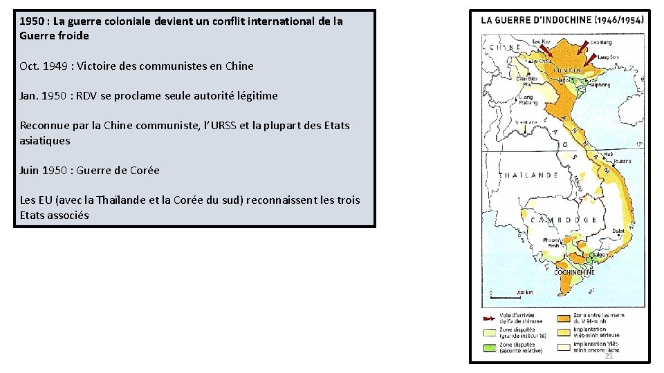 1950 : La guerre coloniale devient un conflit international de la Guerre froide Oct.