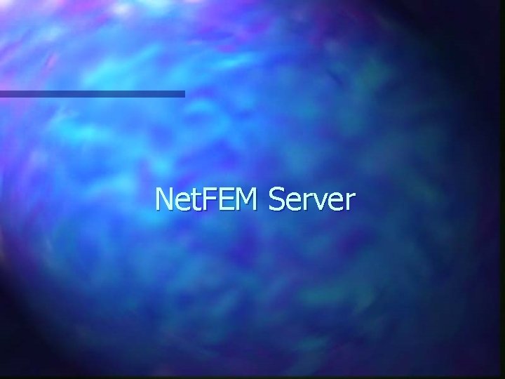 Net. FEM Server 