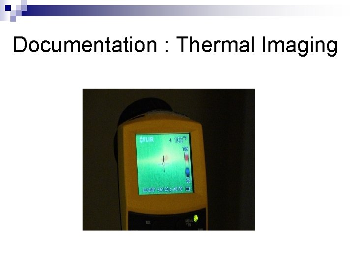 Documentation : Thermal Imaging 