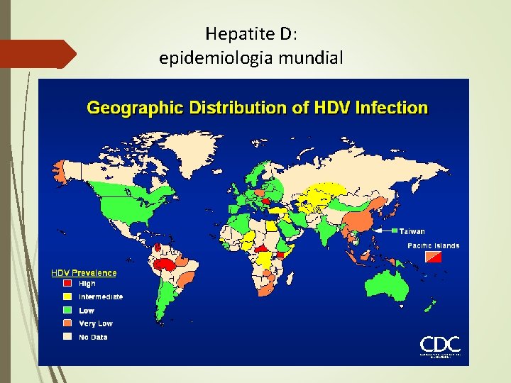 Hepatite D: epidemiologia mundial Hepatite D: epidemiologia mundial