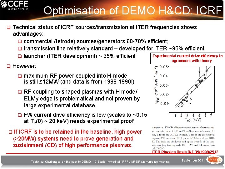 Optimisation of DEMO H&CD: ICRF q Technical status of ICRF sources/transmission at ITER frequencies