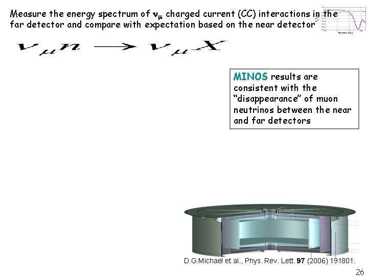 Measure the energy spectrum of charged current (CC) interactions in the far detector and