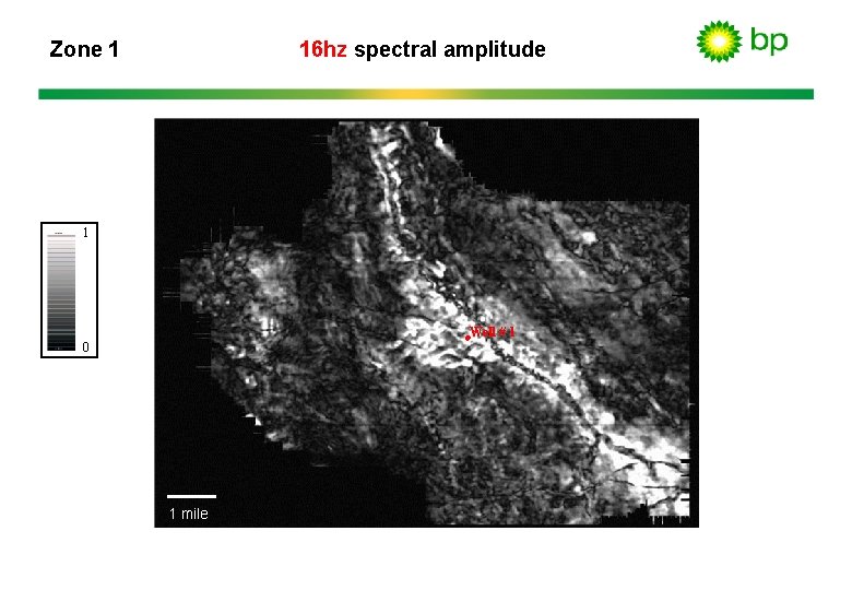 Zone 1 16 hz spectral amplitude 1 Well # 1 0 1 mile 