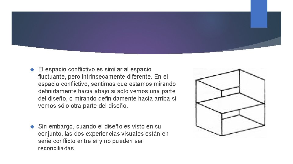  El espacio conflictivo es similar al espacio fluctuante, pero intrínsecamente diferente. En el