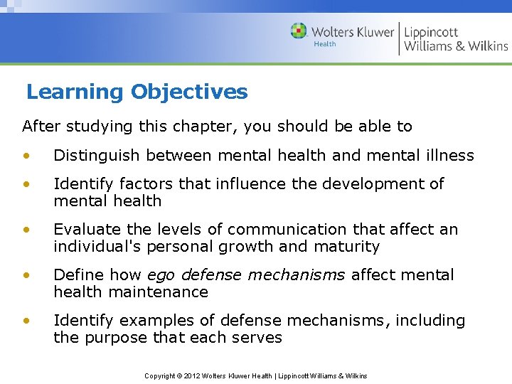 Learning Objectives After studying this chapter, you should be able to • Distinguish between Learning Objectives After studying this chapter, you should be able to • Distinguish between