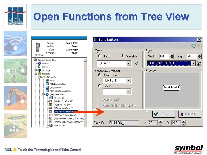 Open Functions from Tree View 