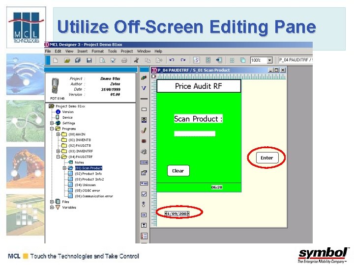 Utilize Off-Screen Editing Pane 