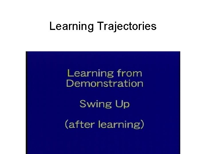 Learning Trajectories 