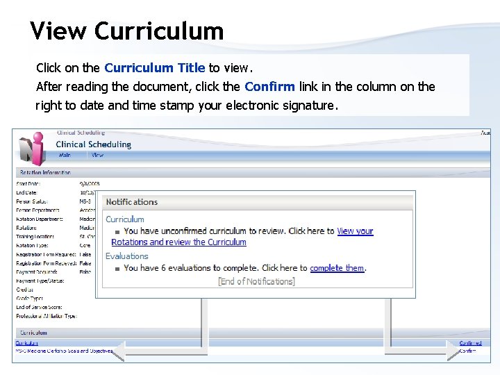 View Curriculum Click on the Curriculum Title to view. After reading the document, click