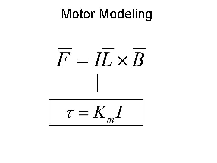 Motor Modeling 