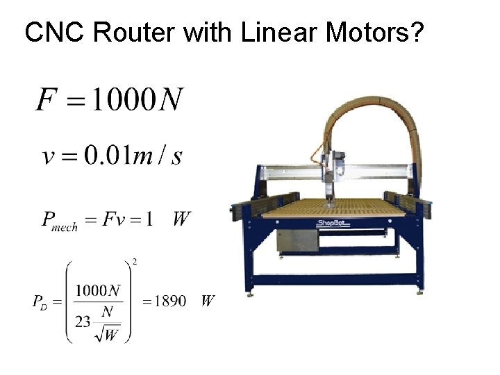 CNC Router with Linear Motors? 