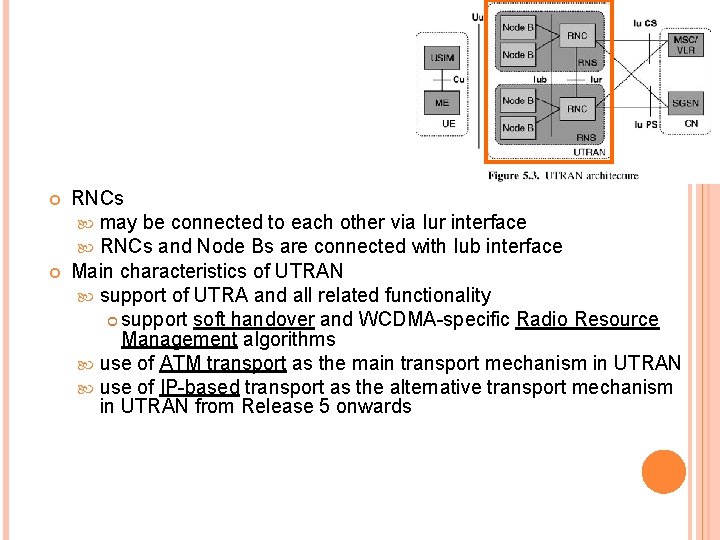  RNCs may be connected to each other via Iur interface RNCs and Node