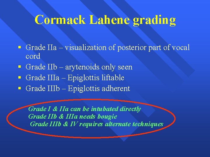 Cormack Lahene grading § Grade IIa – visualization of posterior part of vocal cord