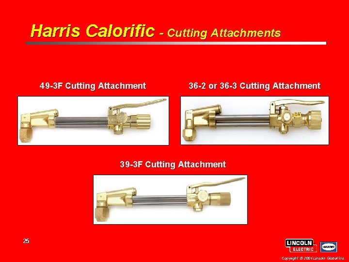 Harris Calorific - Cutting Attachments 49 -3 F Cutting Attachment 36 -2 or 36