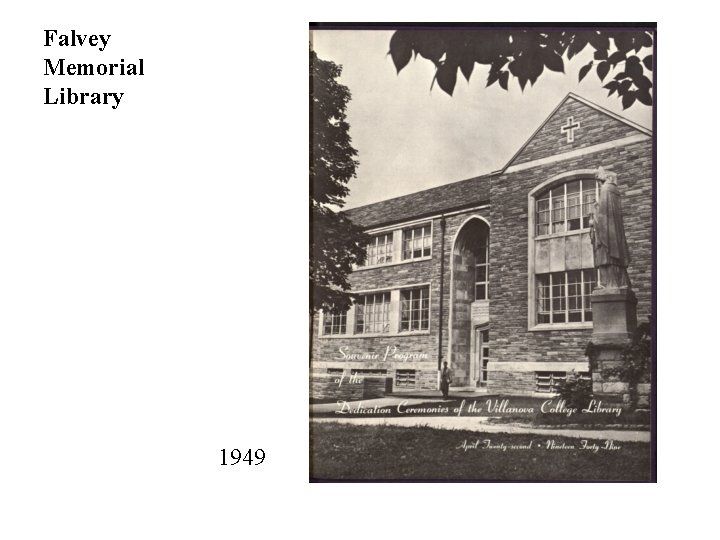 Falvey Memorial Library 1949 