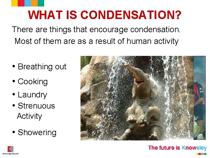 WHAT IS CONDENSATION? There are things that encourage condensation. Most of them are as