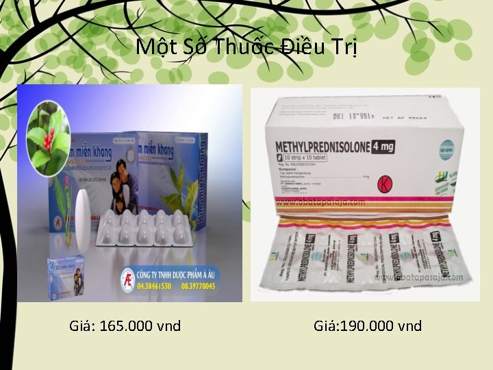 Một Số Thuốc Điều Trị Giá: 165. 000 vnd Giá: 190. 000 vnd 