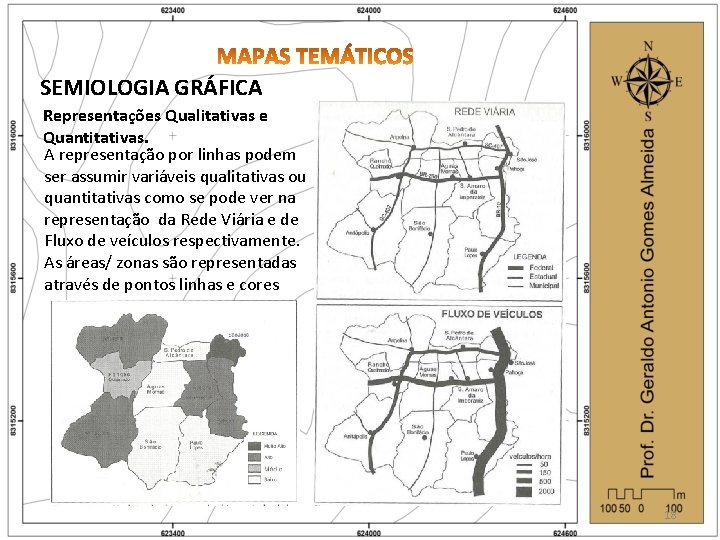 SEMIOLOGIA GRÁFICA Representações Qualitativas e Quantitativas. A representação por linhas podem ser assumir variáveis