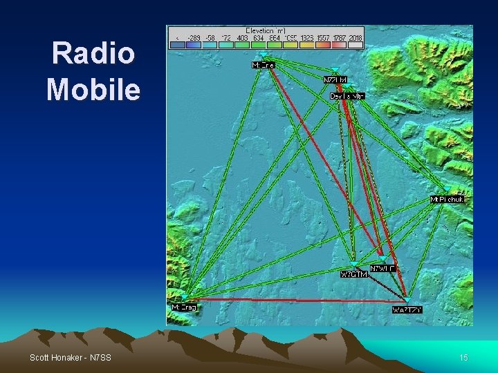 Radio Mobile Scott Honaker - N 7 SS 15 Radio Mobile Scott Honaker - N 7 SS 15