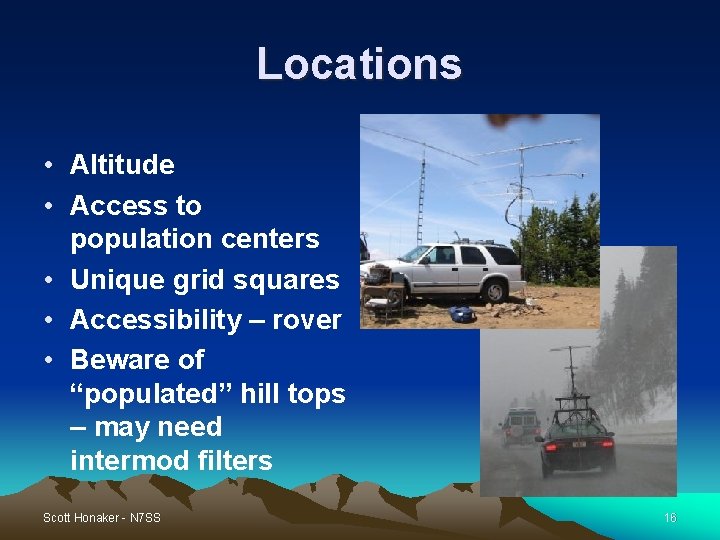 Locations • Altitude • Access to population centers • Unique grid squares • Accessibility Locations • Altitude • Access to population centers • Unique grid squares • Accessibility