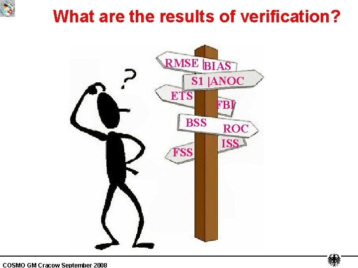What are the results of verification? RMSE |BIAS S 1 |ANOC ETS FBI BSS