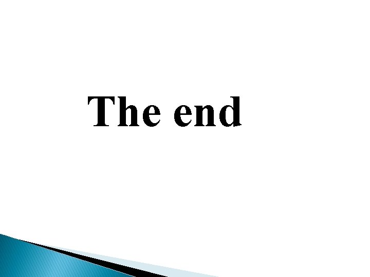 The end 