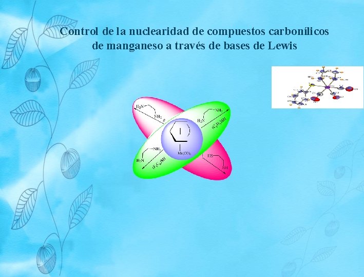 Control de la nuclearidad de compuestos carbonílicos de manganeso a través de bases de Control de la nuclearidad de compuestos carbonílicos de manganeso a través de bases de