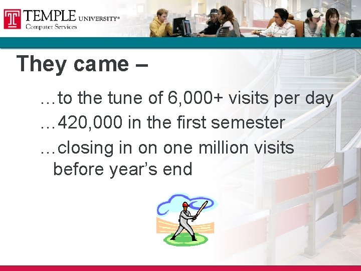 They came – …to the tune of 6, 000+ visits per day … 420, They came – …to the tune of 6, 000+ visits per day … 420,