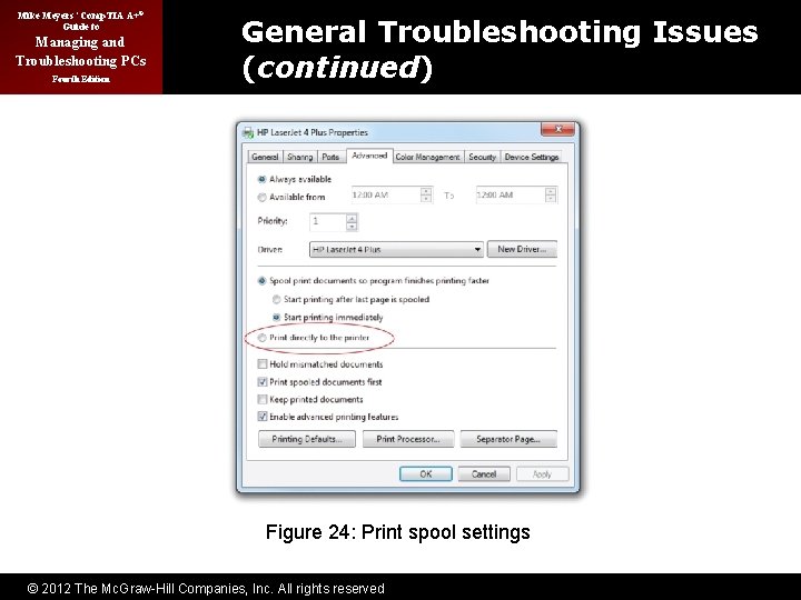 Mike Meyers’ Comp. TIA A+® Guide to Managing and Troubleshooting PCs Fourth Edition General